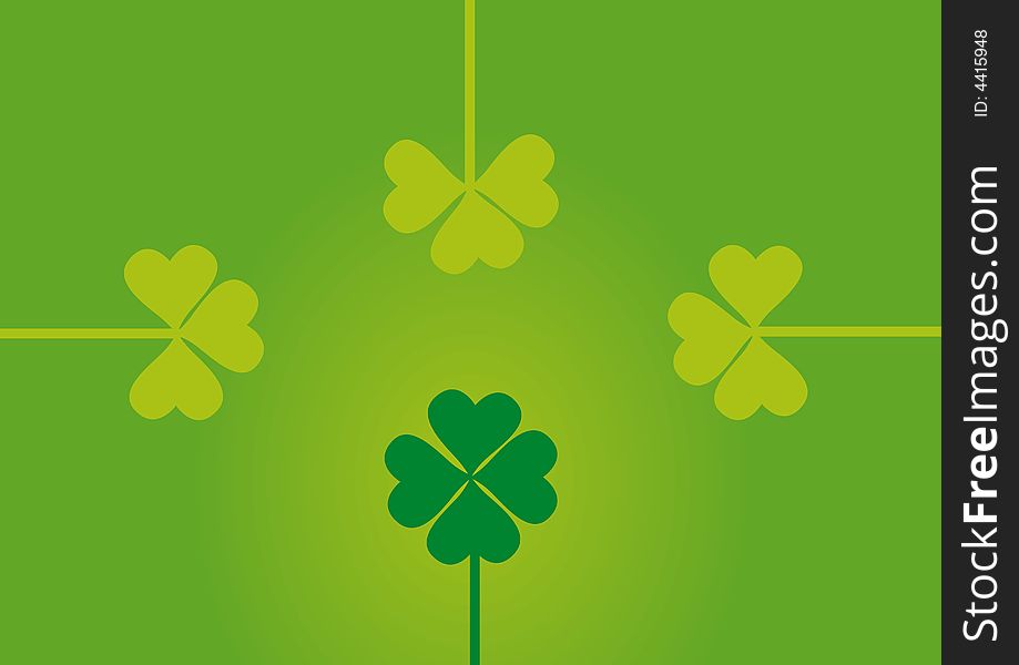 Saint Patrick's day clovers. Saint Patrick's day clovers.