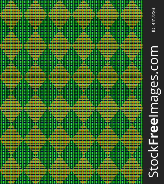Argyle pattern with shamrocks in St. Patty's favorite shades of green. Argyle pattern with shamrocks in St. Patty's favorite shades of green.