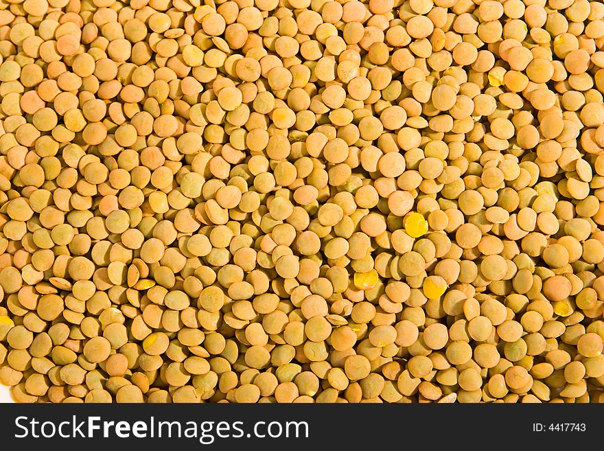 Dry lentils macro -  abstract background