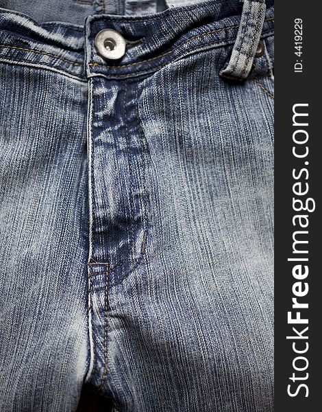 Details from old blue jeans trousers background. Details from old blue jeans trousers background