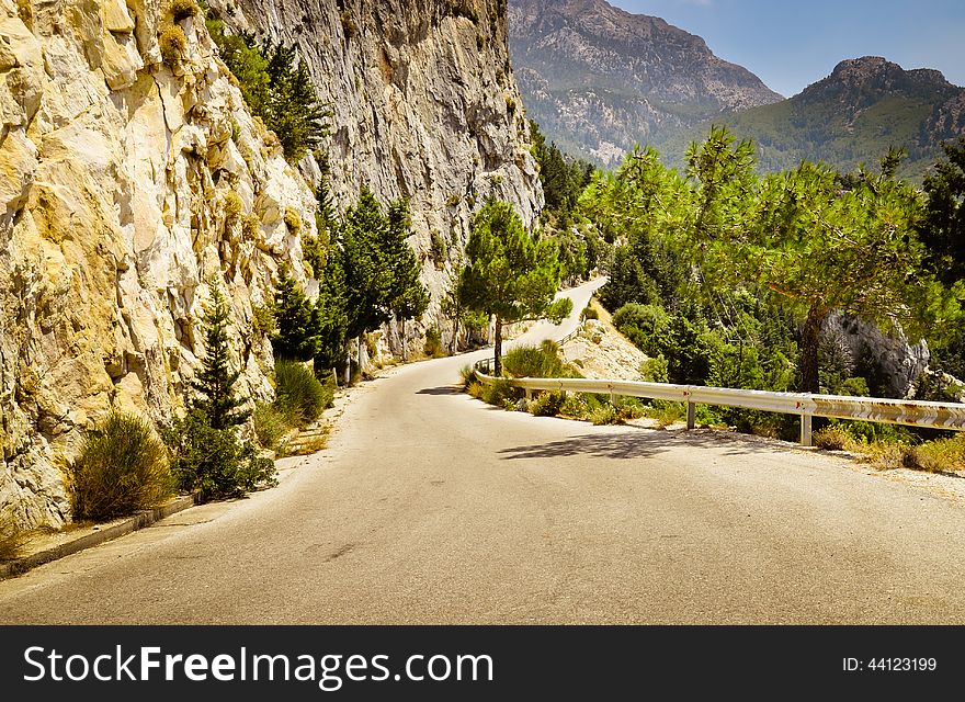 Mountain Road In Greece