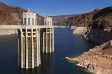 Hoover Dam Intake Towers Stock Photo Hoover Dam Intake Towers Stock Photo