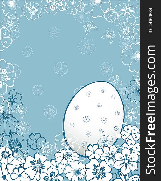 Vector image of the easter greeting card. Vector image of the easter greeting card.