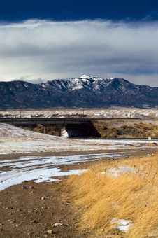 Rural Colorado Mountains With Snow Royalty Free Stock Image Rural Colorado Mountains With Snow Royalty Free Stock Image