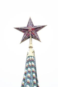 The Star Off Spasskaya Tower Stock Image