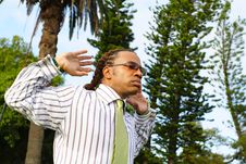 Businessman Stretching Stock Images Businessman Stretching Stock Images