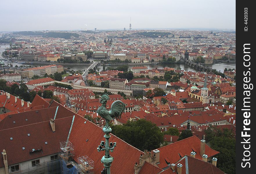 Prague Rooftops View