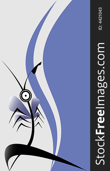 Vector illustration abstract insect background