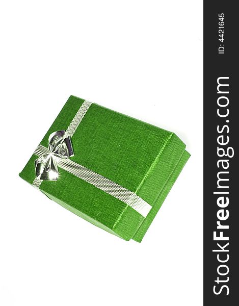 Green box on white background. Green box on white background