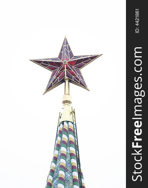 This is a star on the Spasskaya tower. This is a star on the Spasskaya tower