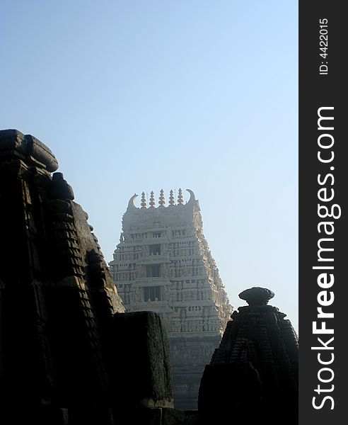 Temple in Belur in Karnataka, India