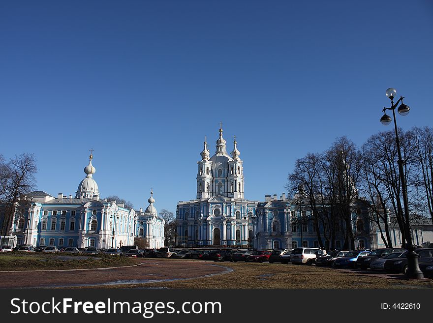 Smolny A Cathedral In St.-Petersburg