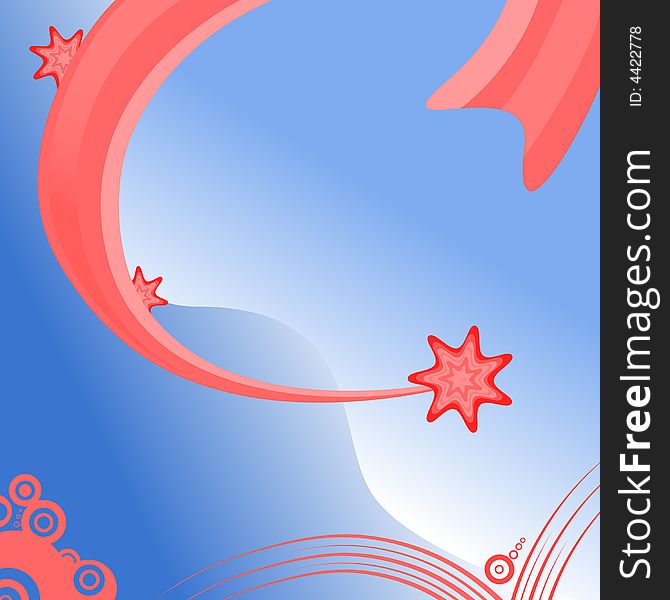 Vector illustration consist stars and bubbles. Vector illustration consist stars and bubbles