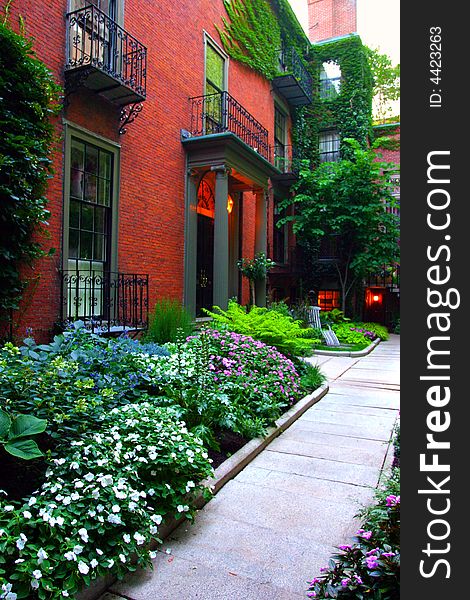 Beacon Hill is a wealthy neighborhood of Federal-style rowhouses, with some of the highest property values in the United States. Beacon Hill is a wealthy neighborhood of Federal-style rowhouses, with some of the highest property values in the United States