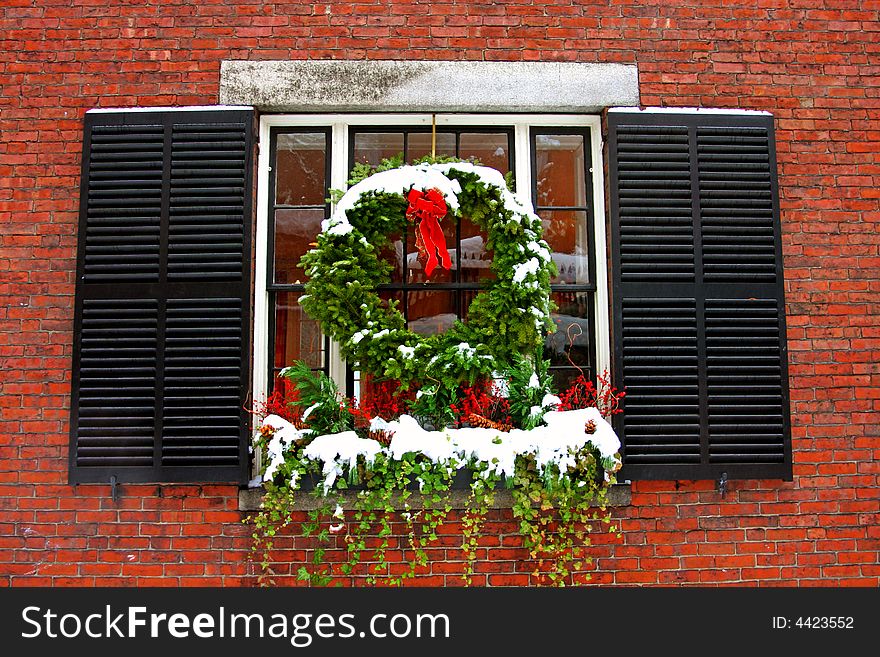 Stock image of a snowing winter at Boston, Massachusetts, USA. Stock image of a snowing winter at Boston, Massachusetts, USA