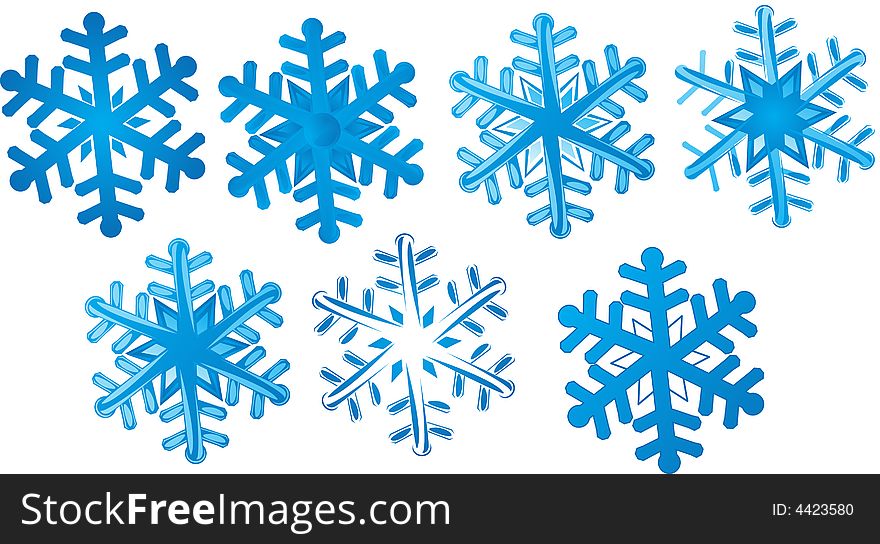 Illustrated Snowflakes