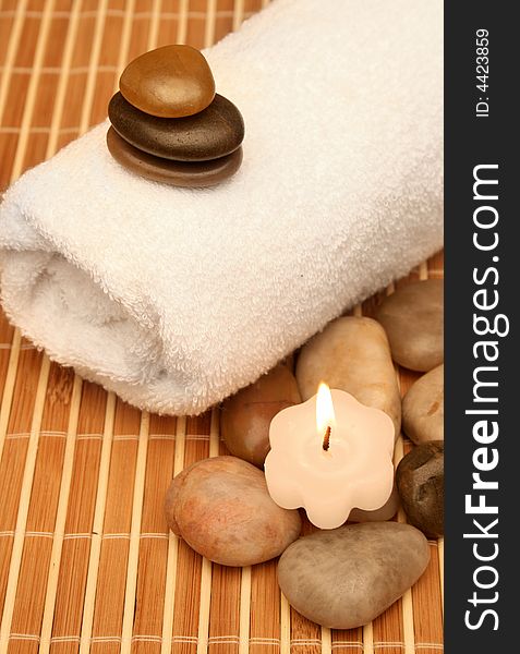 Wellness and relax, spa and aroma therapy setting. Wellness and relax, spa and aroma therapy setting