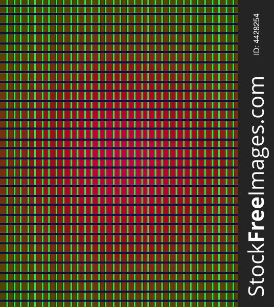 Two tone grid pattern over layered on a Radial gradient based on a strawberry color scheme. Two tone grid pattern over layered on a Radial gradient based on a strawberry color scheme