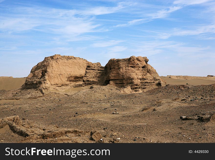 The picture was taken at Datong city, Shanxi Province China.Because of soil erosion, this part of the Loess Plateau become earth forest.