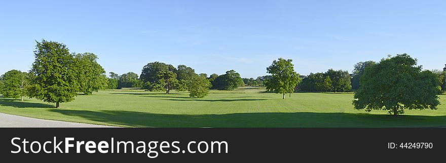 Wideshot of parkland in Dublin, Ireland. Wideshot of parkland in Dublin, Ireland