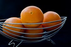 Basket Of Oranges Stock Photo Basket Of Oranges Stock Photo