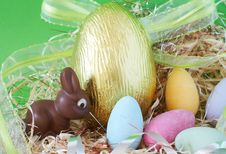 Colorful Wrapped Chocolate Easter Eggs Stock Photos Colorful Wrapped Chocolate Easter Eggs Stock Photos