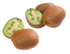 Pieces Of Kiwi Isolated Stock Image Pieces Of Kiwi Isolated Stock Image