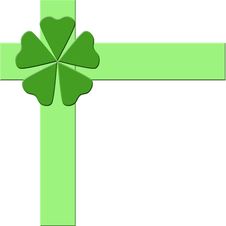 Green Bow And Ribbons Stock Images Green Bow And Ribbons Stock Images