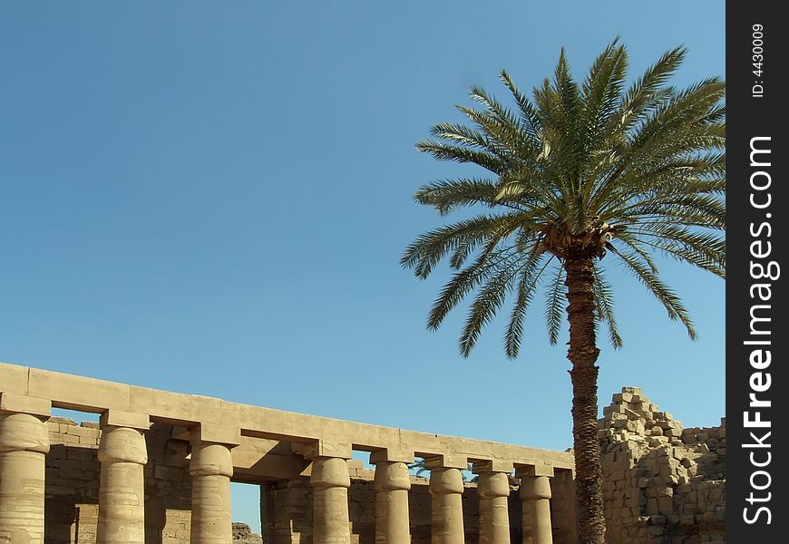 Luxor. columnar hall in Karnak temple