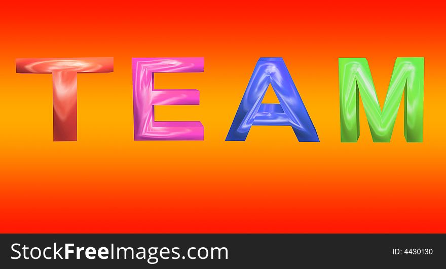 Multicolored Team,