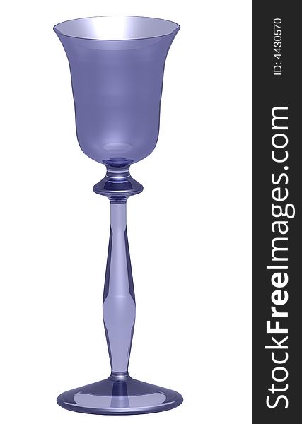 Blue Wine Glass