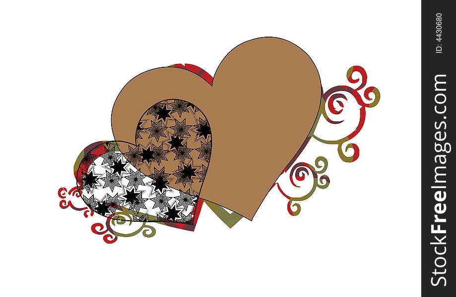 Decorated Vector Heart