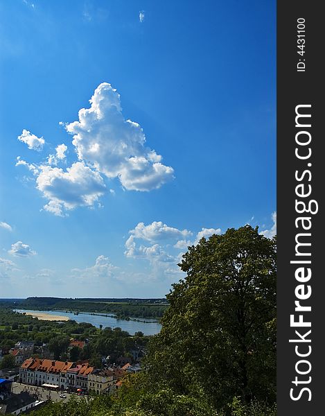 View on Bottom Kazimierz over Vistula