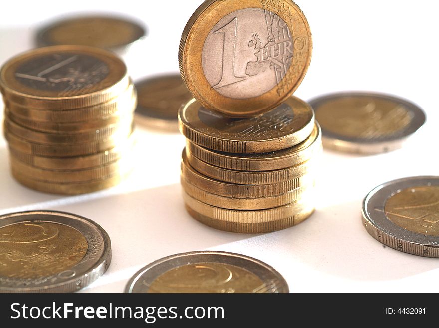 Pile of euro money - series