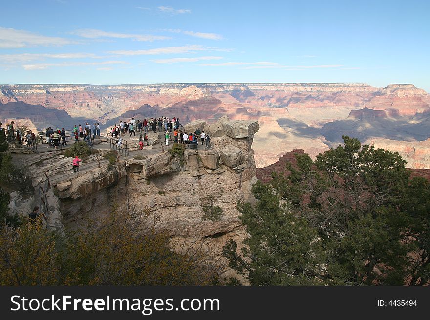Tourists at Grand Canyon NP. Tourists at Grand Canyon NP