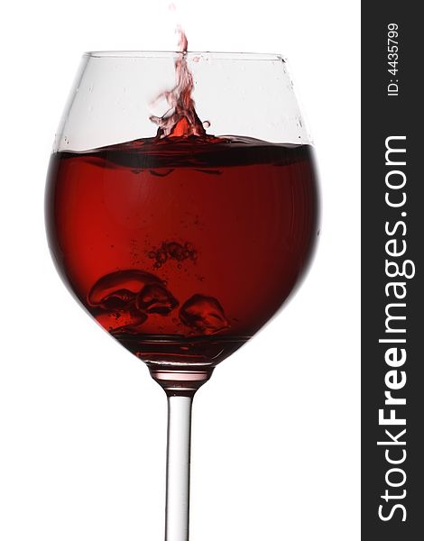 Wine Filling A Glass