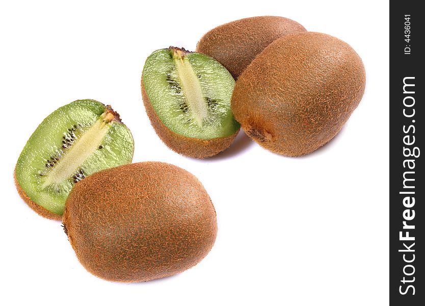 Pieces Of Kiwi Isolated