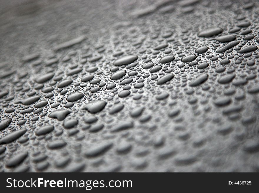 Gray background with drops of water. Gray background with drops of water