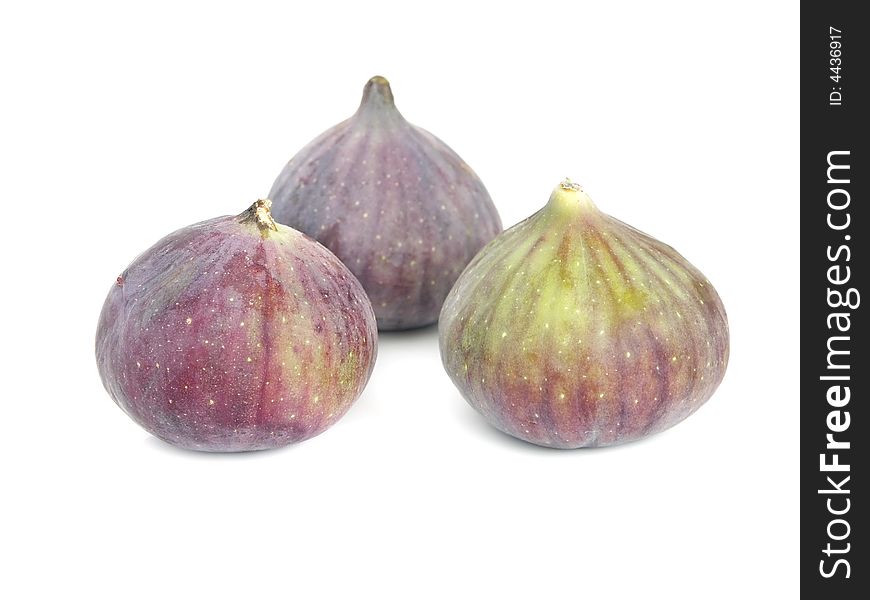 Fresh figs isolated on a white background