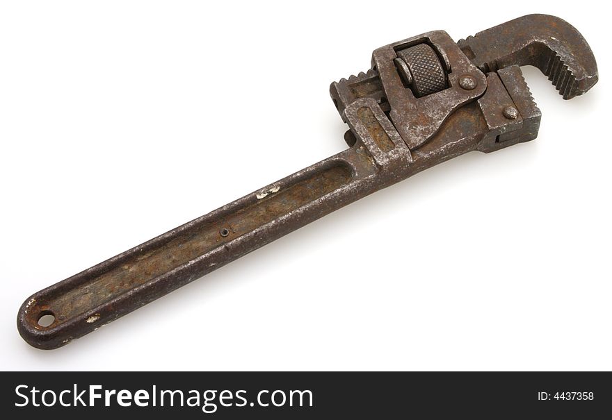 Old vintage pipe wrench some rust works very well