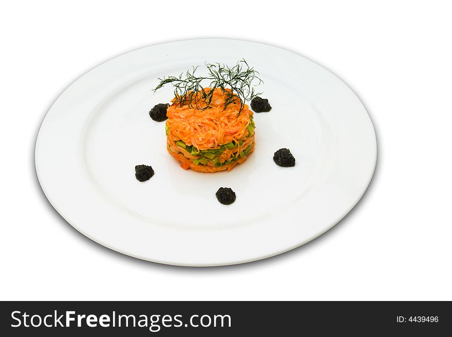 Lettuce from the carrot with the black roe
