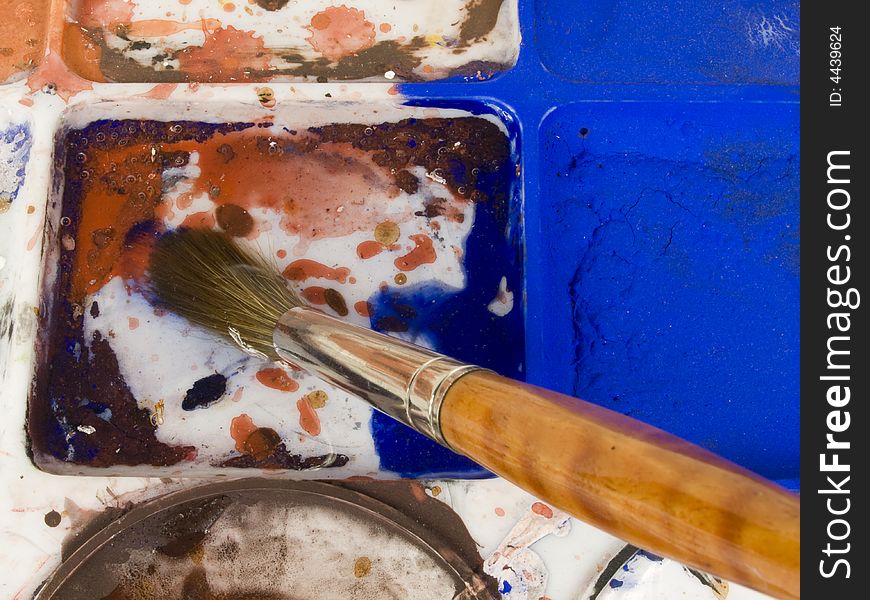 Paint Brush And Palette