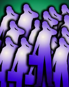 Lots Of Business Men Outlines Stock Image Lots Of Business Men Outlines Stock Image
