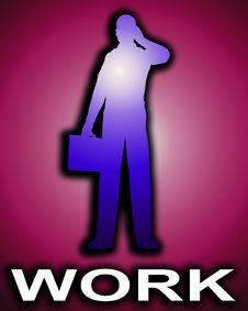 Working Business Man Outline 2 Stock Photos Working Business Man Outline 2 Stock Photos