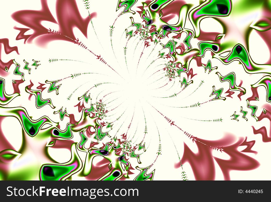 Abstract background of a digital illustration