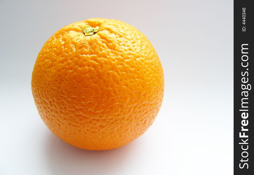 Orange isolated on grey background. Orange isolated on grey background