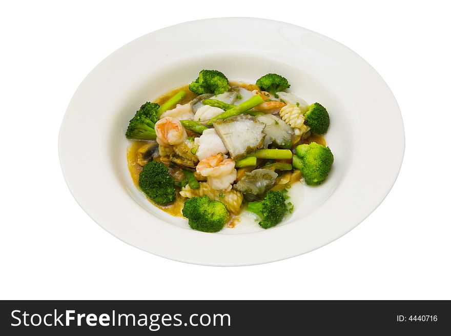The Sea food from brokkoli