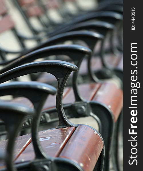 Row of chairs - close up