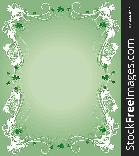 A decorative background for St Patrick's day. A decorative background for St Patrick's day