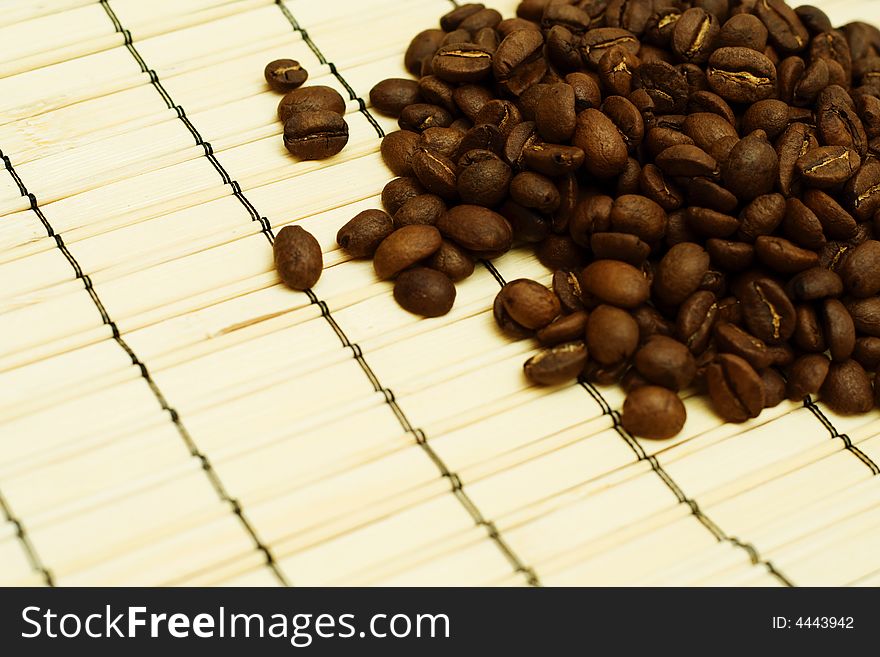 Coffee bean. Close up shot.